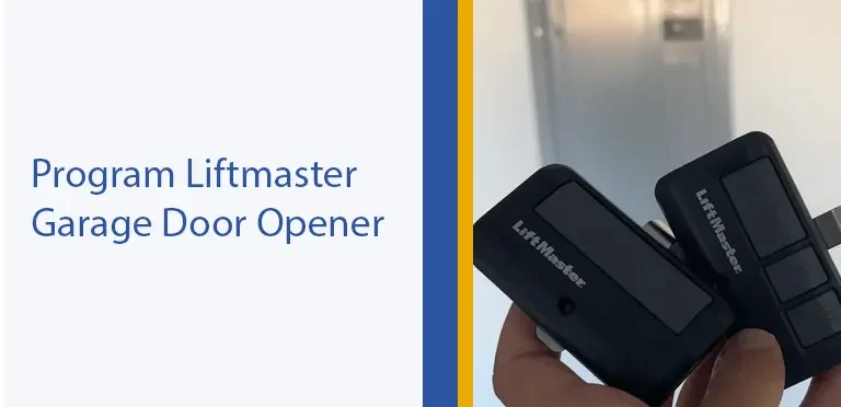 how to program liftmaster garage door opener