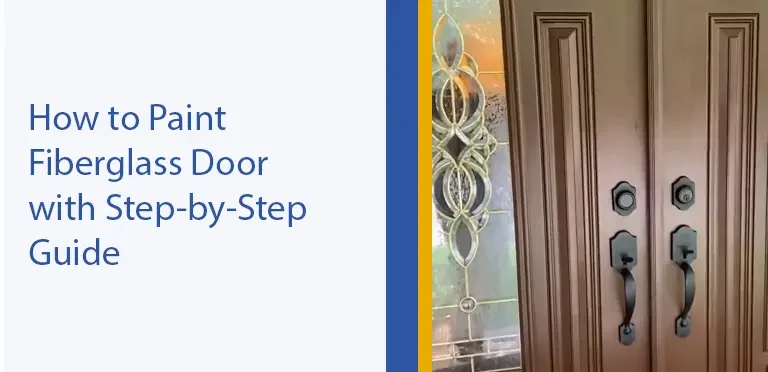 how to paint fiberglass door