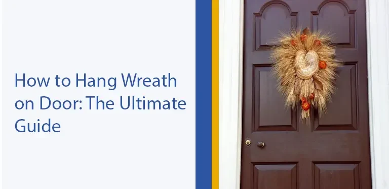 how to hang wreath on door