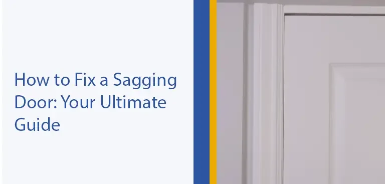 how to fix a sagging door