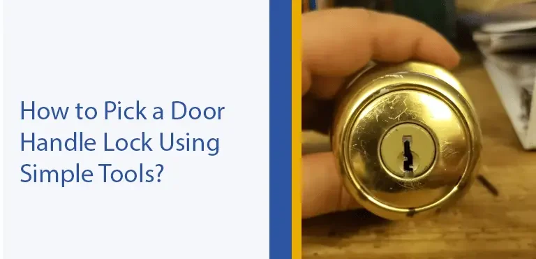 how to pick a door handle lock