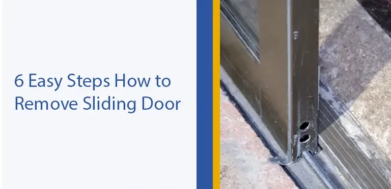 how to remove a sliding door