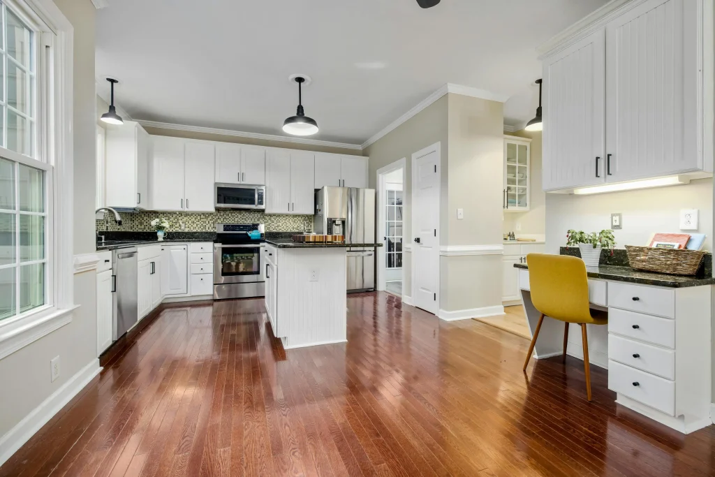 parquet flooring in kitchen